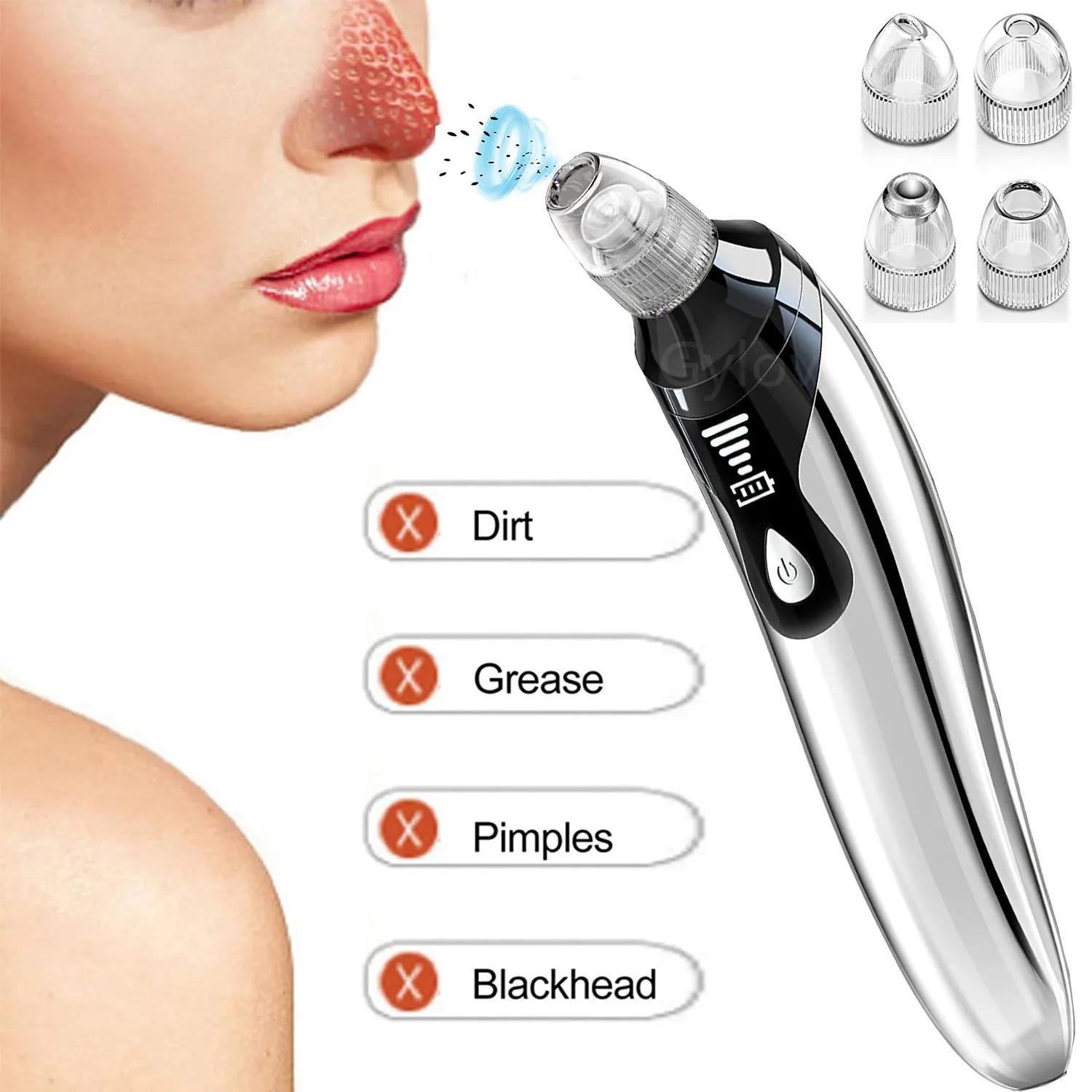 

Blackhead Remover Pore Cleaner Blackhead Removal Mini Electric Blackhead Vacuum Facial Cleaner Face Care Machine Skin Care Tool