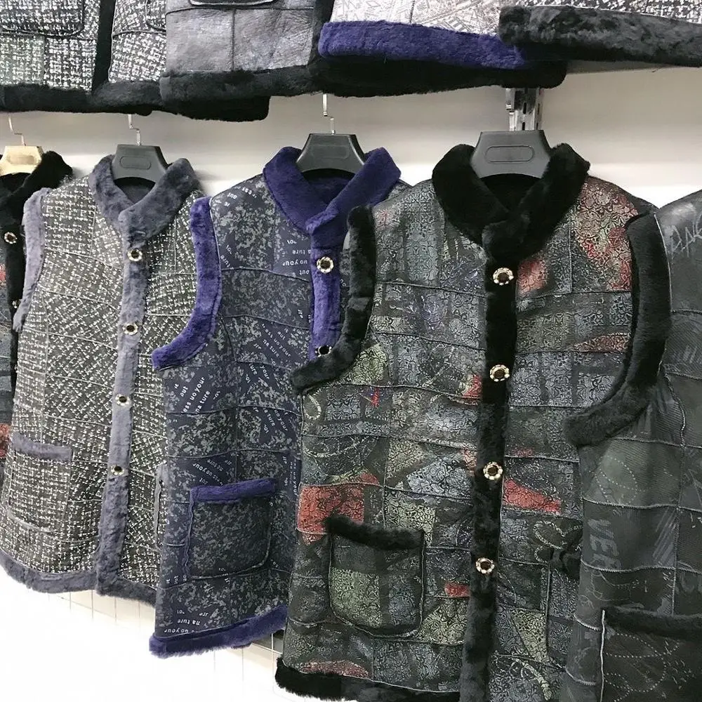 

Women Winter Vest Cropped Waistcoat Warm Fashion Sleeveless Coat 2020 Hot Sale