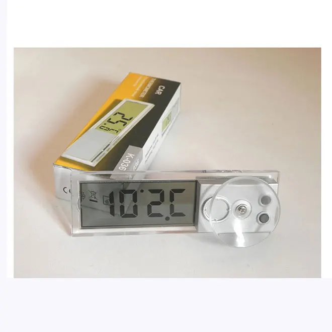 thermometer 1 шт. автомобильный ЖК-цифровой термометр авто окно открытый энергосберегающий манометр смарт-номер дисплей температуры инструменты аксессуары - Цвет: thermometer