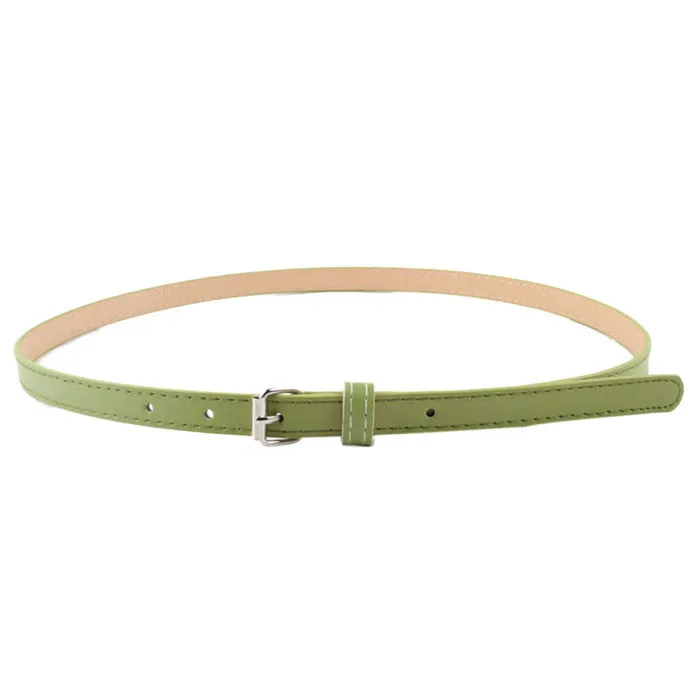 

Square Pure Color Woman Girl Candy Colours Strap Pu Leather Belt Waistband For Dress Shirt Belts For Women #45