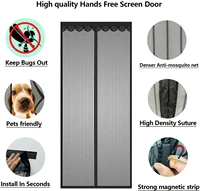 reinforced magnetic screen door curtain net anti insect mesh fly screen mosquito protection net room divider folding screen wall