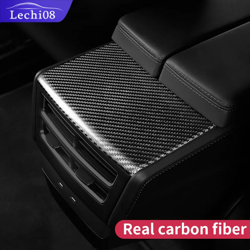 Задняя панель tesla model s аксессуары x carbon 2018 интерьер из углеродного волокна