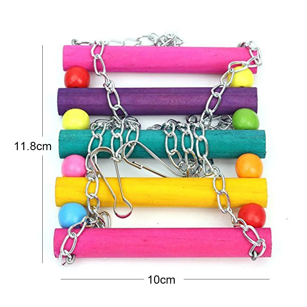 

Bird Swing Toy Parrot Suspension Bridge Swing Small Medium Cockatiel Bird Colorful Hanging Stand Chewing Toy Pet Supplies