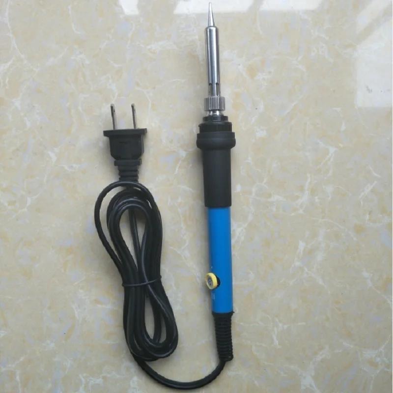 adjustable 60 Вт Электрический паяльник с регулируемой температурой 220 В 110 В сварочный паяльник паяльная станция паяльник аксессуары - Цвет: adjustable