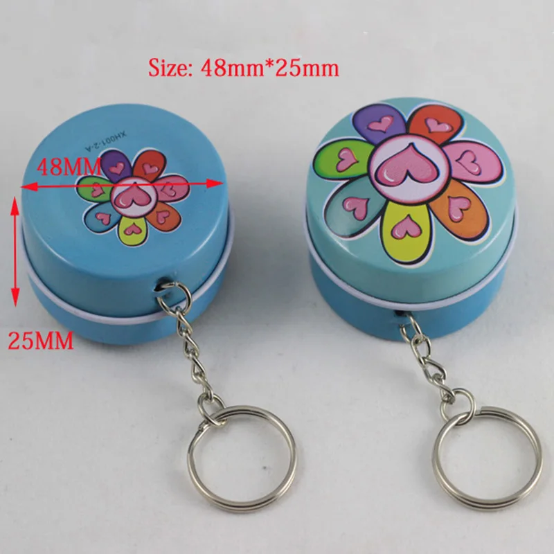 Новинка 1200 шт. милый круглый железный оловянный ящик для хранения безделушка