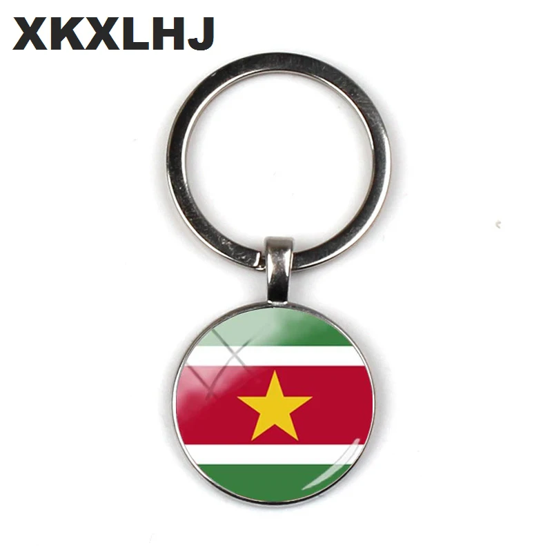 XKXLHJ 2018 модные брелоки с американским флагом США для женской сумки флаг Суринама