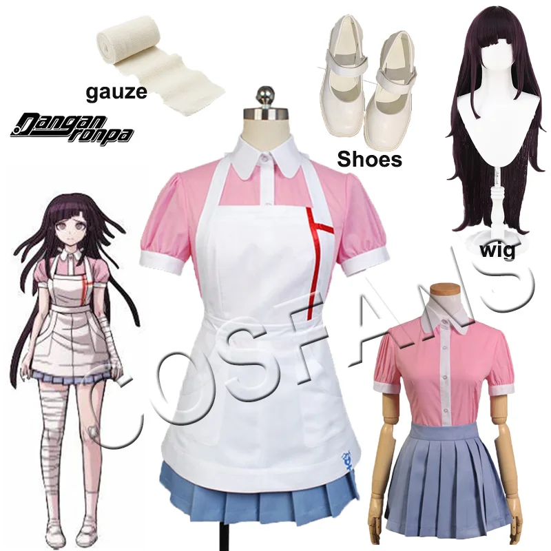 Женский костюм для косплея Микан цумики из 2 частей Dangan Ronpa любого размера на