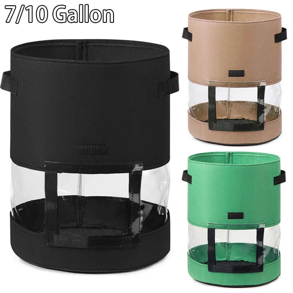 

Garden Planting Bag Round Grow Bag Growth Pot 7/10 Gallon Grow Planter