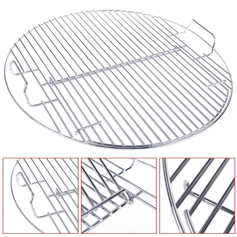 Новинка 2021 круглая антипригарная термостойкая сетка для барбекю из нержавеющей