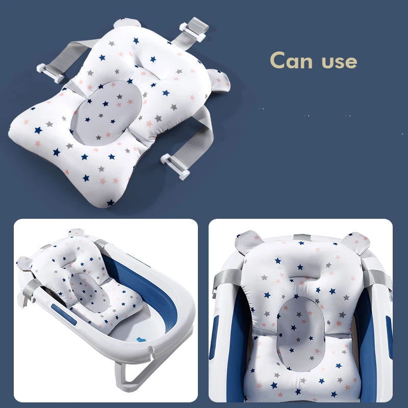 

Newborn Baby Non-slip Suspension Bath Mat Seat Tub Set Product All Fold Under Chair Float Bathing Net Bath Accessories