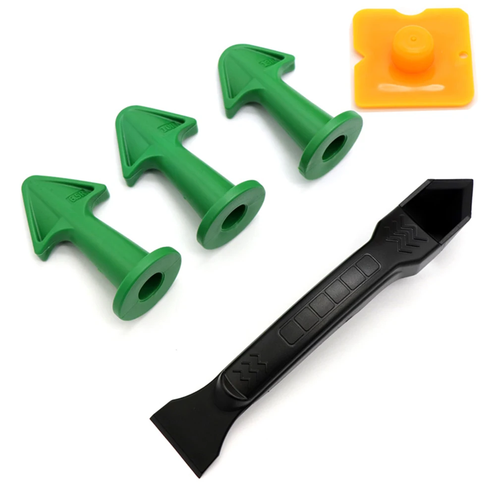 

Caulk Nozzle Applicator Finishing Tool Silicone Remover Glue Caulk Finisher Reusable Sealant Smooth Scraper Grout Kit Tools Set