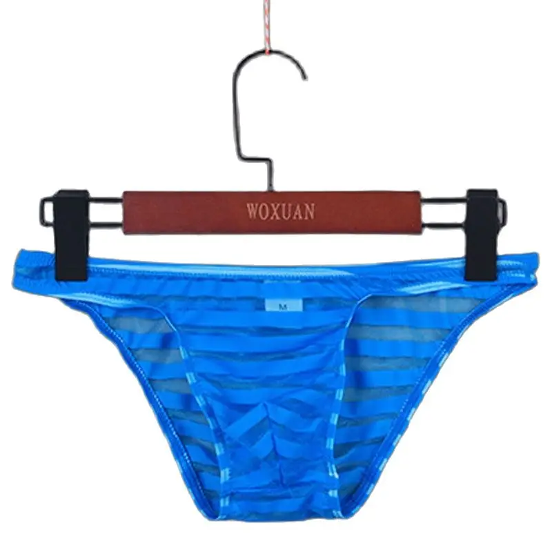 Сексуальные мужские полосатые трусы с U-образным выпуклым мешочком Короткие
