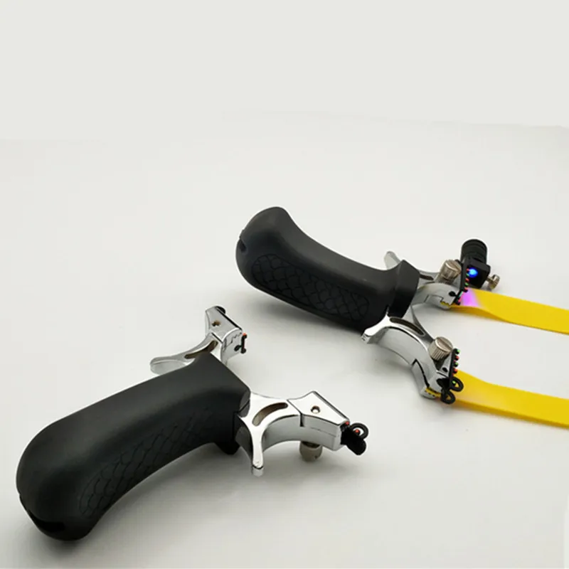 Рогатка с ночным свесветильник Мощная из плоской кожи сплава для охоты и