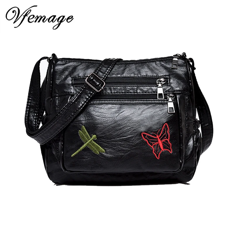 Vfemage цветы в китайском стиле маленькая Лоскутная женская сумка на плечо