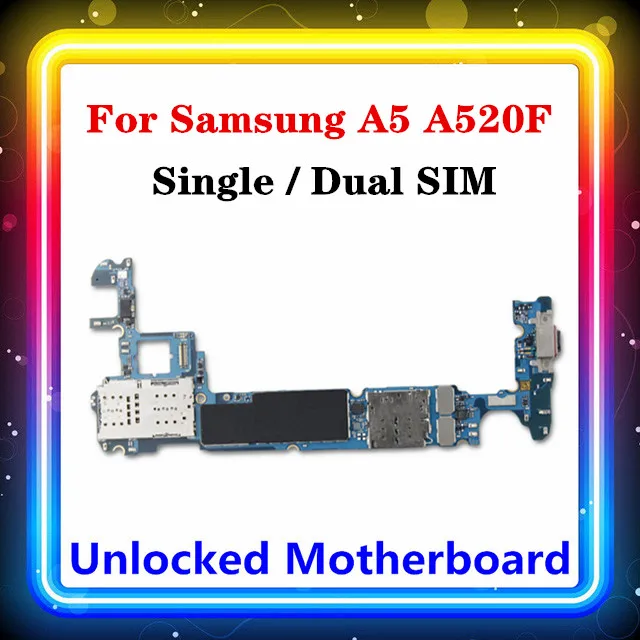 Европейская версия материнской платы для Samsung Galaxy A5 A520F оригинальная материнская