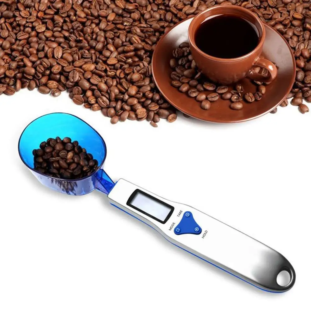 

Electronic Measuring Scale Digital Kitchen Spoon Scales w/3 Weighing Spoons Portable Kitchen LCD Digital Food Scale