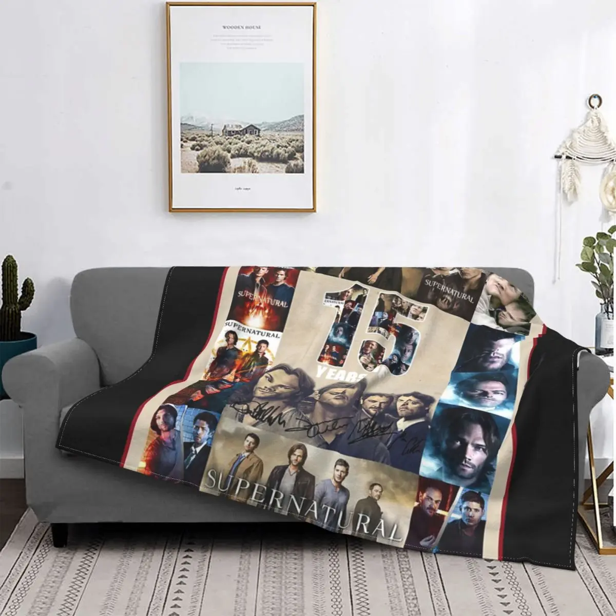 

Супернатуральное 2-х сезонное одеяло 15 сезонов, покрывало для кровати, плед, покрывала, покрывала, плед, покрывало, постельное белье из хлопк...