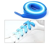 1pair flat rainbow shoelaces candy shoelace rainbow shoe laces fit colorful kids adult canvas sneakers laces shoe accessoires