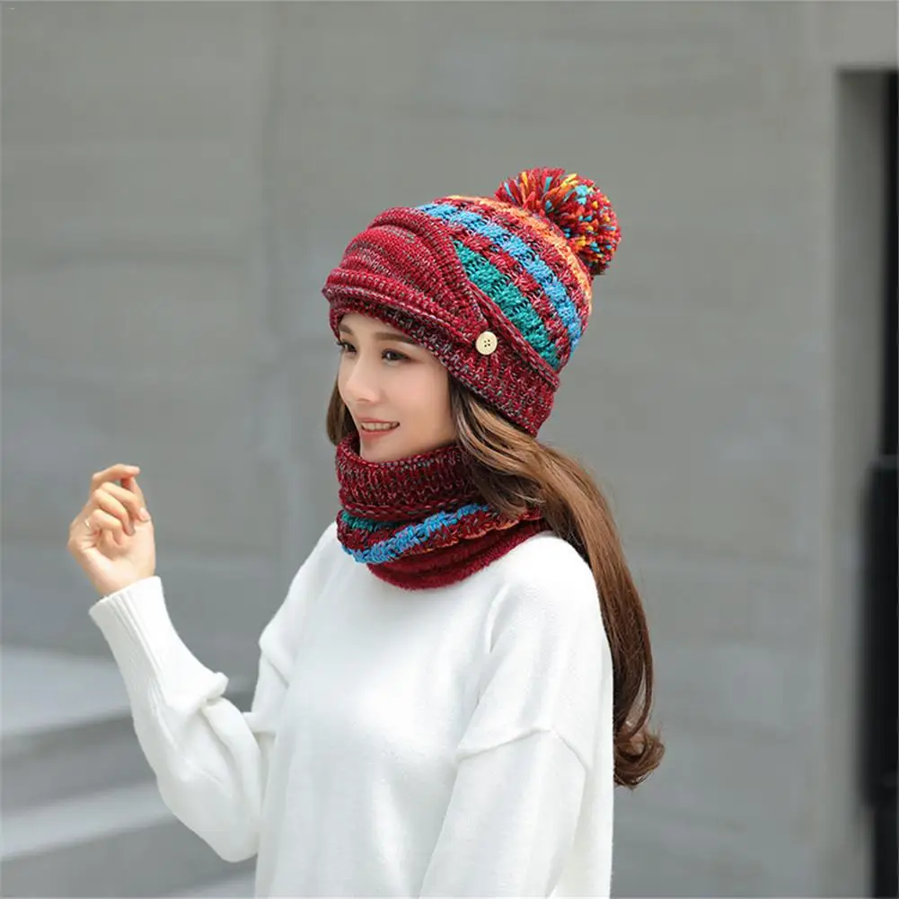 

1 Pcs Hat True Casual Beanies For Women Warm Knitted Winter Hat Fashion Solid Cycling Hip-hop Beanie Hat Unisex Cap