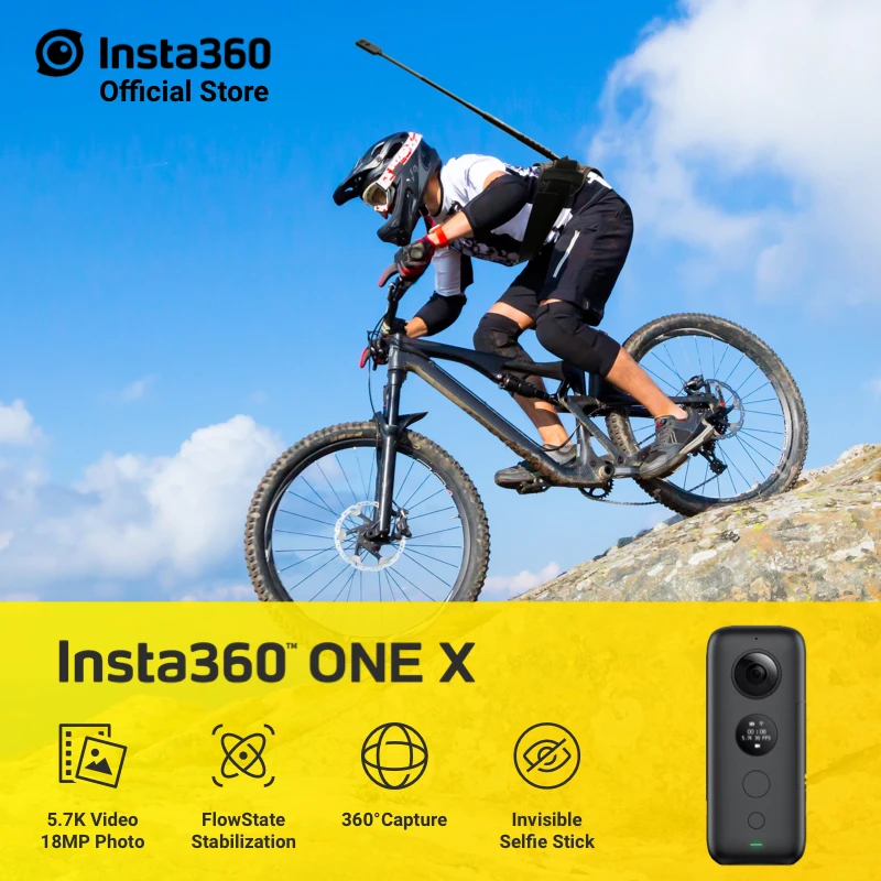 Спортивная Экшн камера Insta360 ONE X 5 7 K для iPhone и Android|Экшн-камеры| |