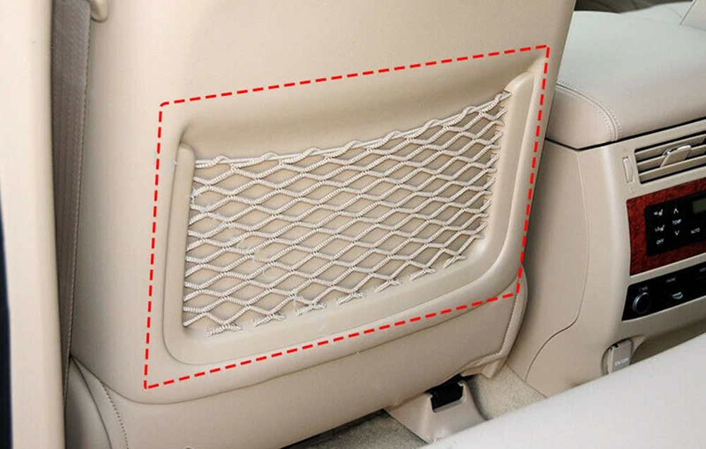 

Front Seat Back Map Storage Pocket Nets For Toyota Land Cruiser LC100 1998-2007 Car Interior Chairs Rear Carrying Case Mesh Bag