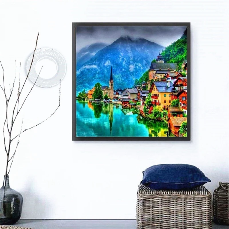 Промо-акция! 5D алмазная живопись полная дрель квадратный пейзаж вышивка природа