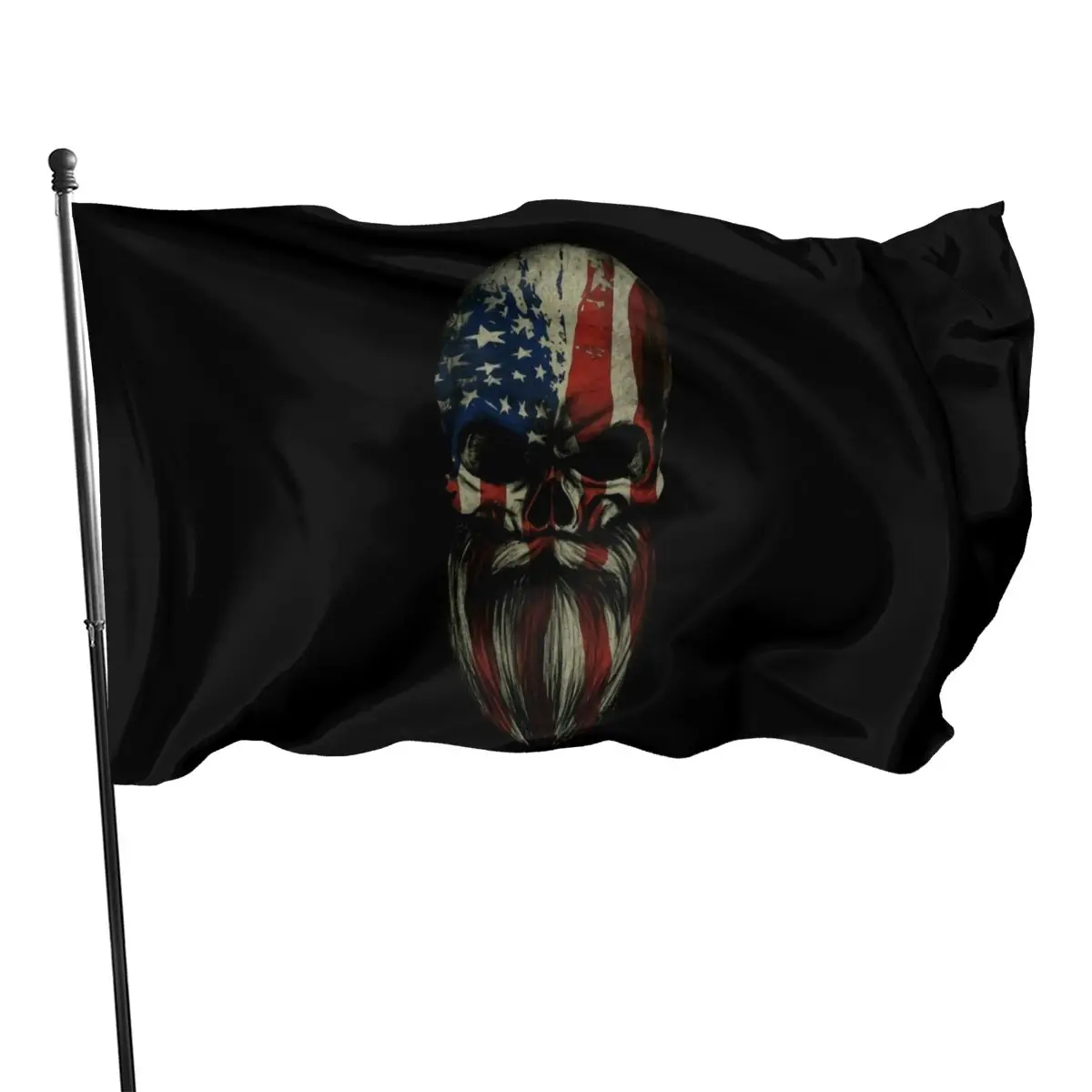 

Grunt Style American Beard Skull Mens Sizes 3Xl Buy A Today To Send A Gift Pr Pure Oversize Style Homme Flag