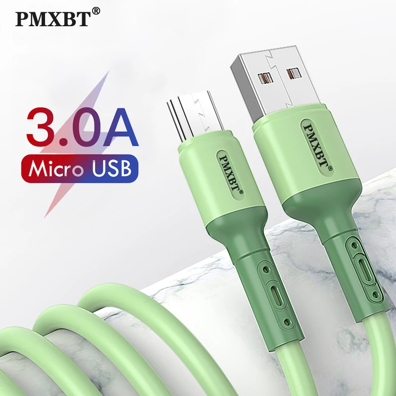 

Micro USB Cable 3A Fast Charging Data Cord For Samsung S7 S6 J6 Xiaomi Redmi 4 5 Android Phone Microusb Charger Cable 1M/1.5M/2M