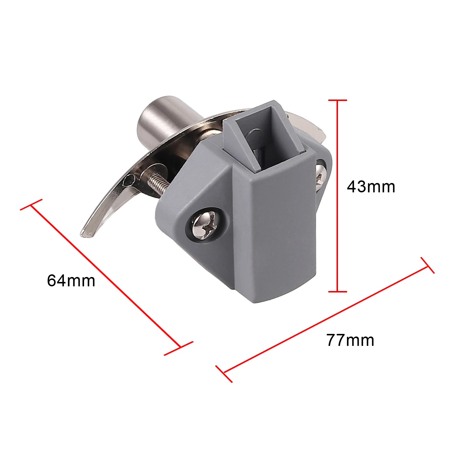 Justech полулуна нажимная защелка ручка замок для кэмпер караван яхты автомобиля