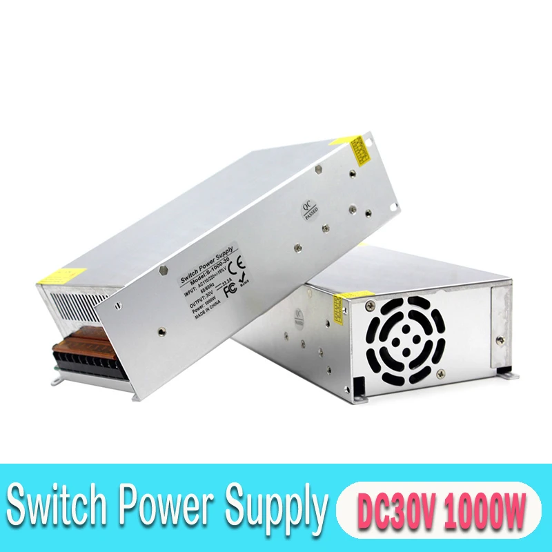 DC 30V 33 3a 1000W Светодиодный импульсный источник питания для драйвера 110V 220V AC