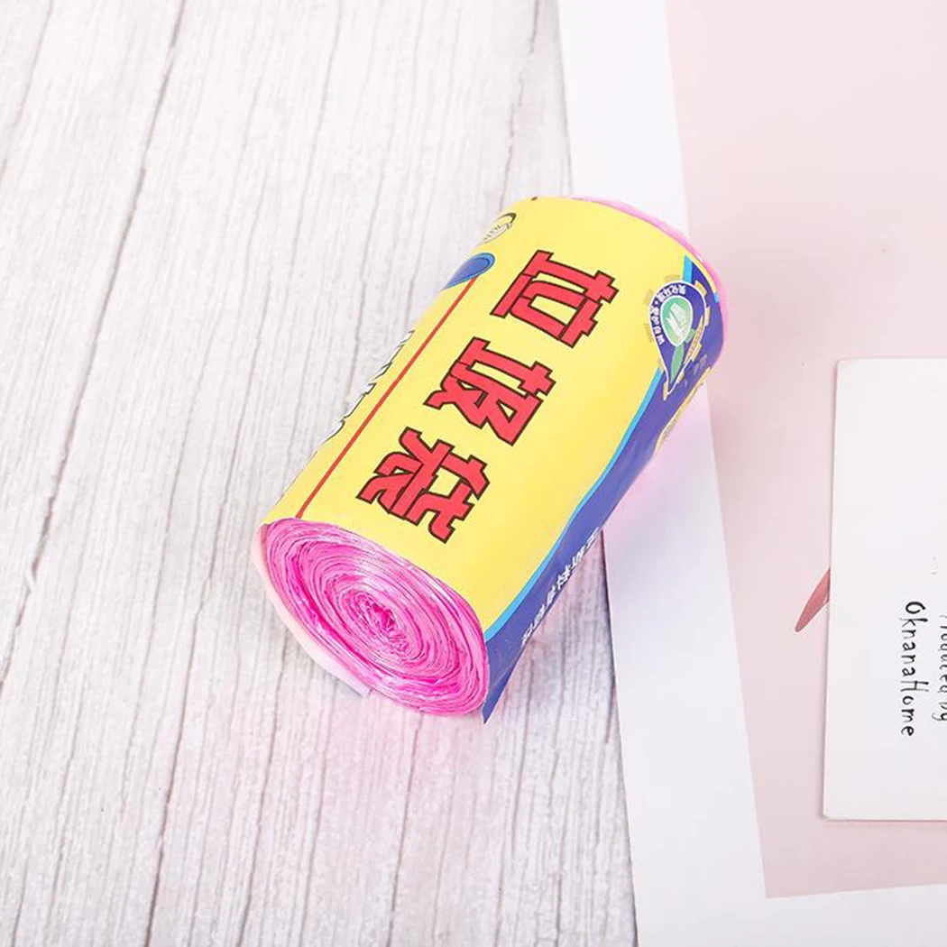 

15 Pcs New Material Color Garbage Bags Environmentally Friendly Household Thickened Point Breaking Disposable Garbage Bags
