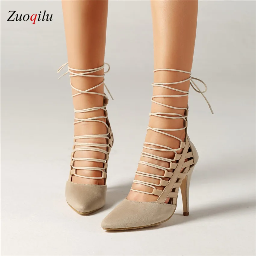 Сандалии гладиаторы женские на высоком каблуке пикантные сандалии 2019|Боссоножки