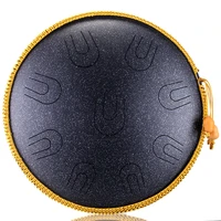 hluru a copper steel 9 notes 14inch d tones ethereal empty tongue drum percussion tambourine music instrument handpan meditation