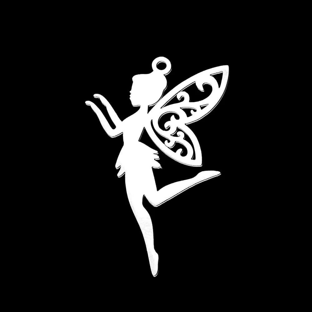 5 шт./лот 100% Подвеска из нержавеющей стали с изображением глаза сглаза ангела