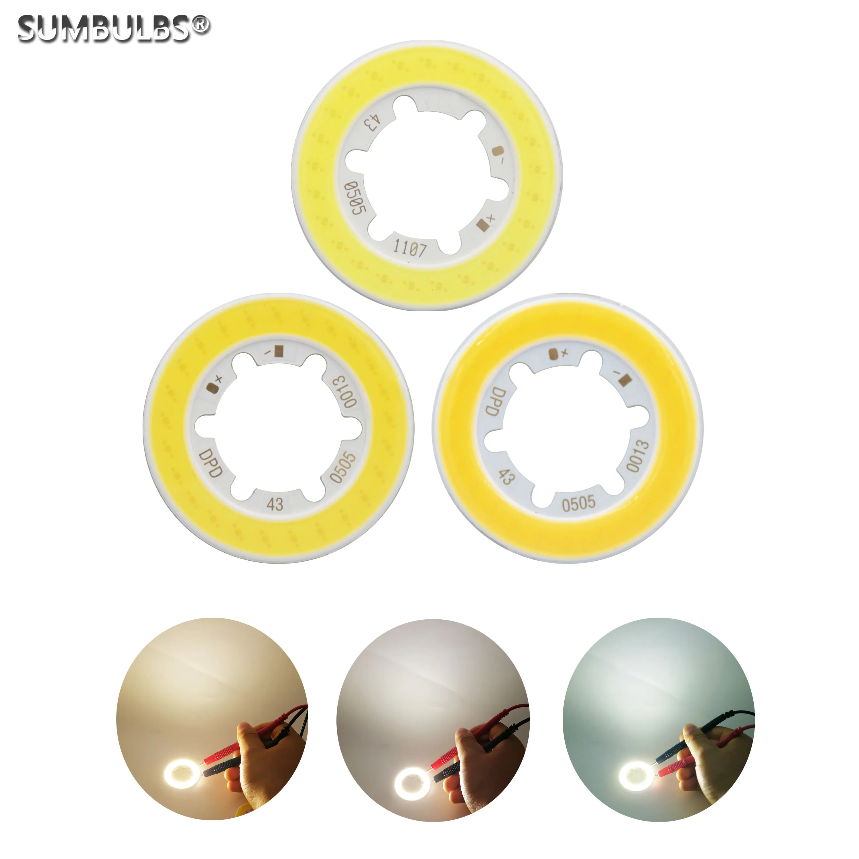 Кольцевая форма 43 мм cob светодиодный источник света для самостоятельного