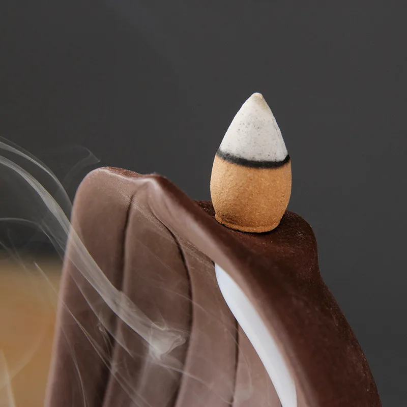 Фиолетовая глиняная горелка для благовоний медитация креативный Декор дома