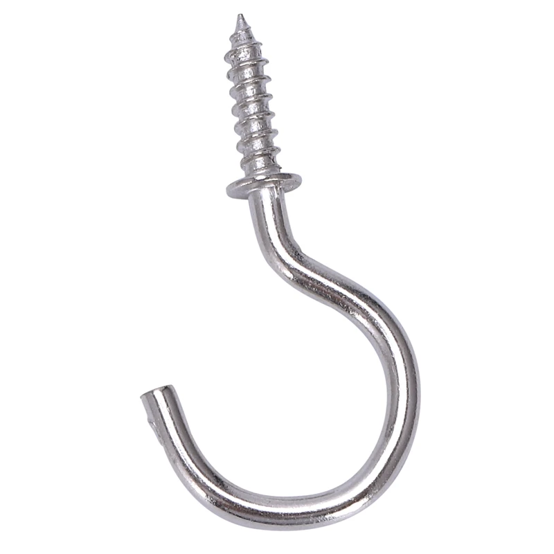 New BH01111 Chrome Plated Mug Shouldered Cup Hooks 25 Mm (1 Inch) - Pack Of 20 | Обустройство дома