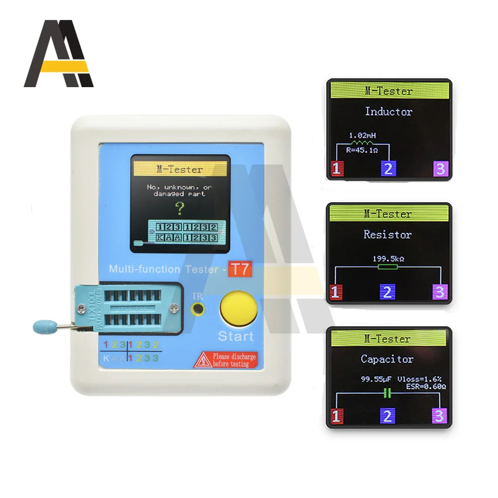 LCR-TC1 LCR-TC2 TC-T7-H LCR-T7 LCD транзистор дисплея Test TFT диодный триодный конденсатор