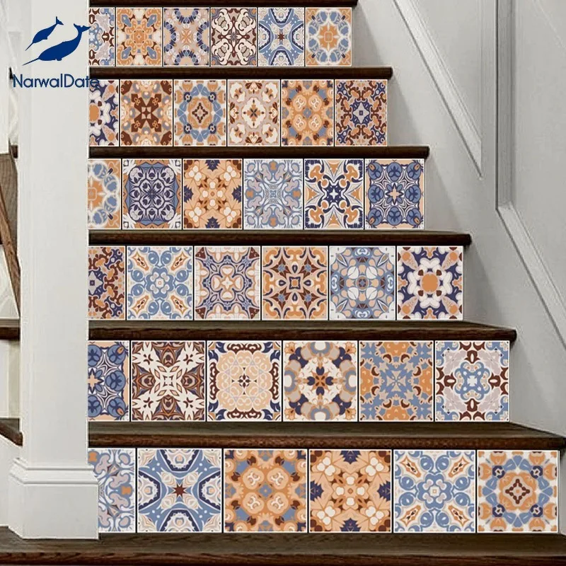 6 шт. набор лестничных наклеек самоклеющиеся наклейки для лестниц ступенчатые