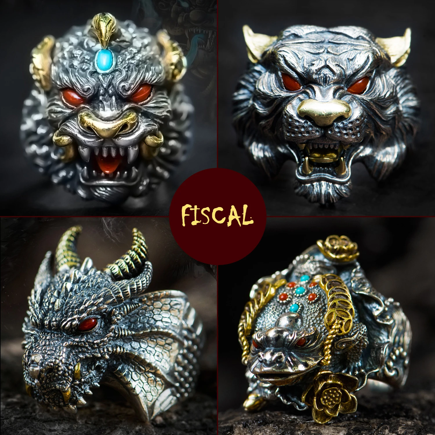 

New Manual Design Silver Men's Ring Adjustable Sculpture Lucky Brave Troops Vintage Give Gifts Personality 2021 New Product