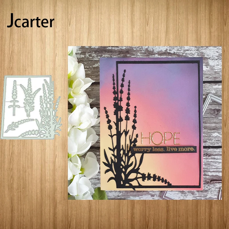 

Hope Flower Branch Rectangle Frame Metal Cutting Dies Craft Stencil for Scrapbooking Handmade Paper Make Album Model Punch Blade