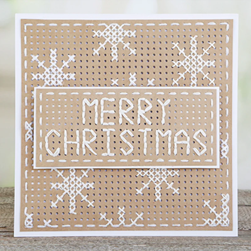 

Square Stitch It Collection Metal Cutting Dies Stencil For Scrapbooking Photo Paper Cards Crafts Handmade New Die-Cut