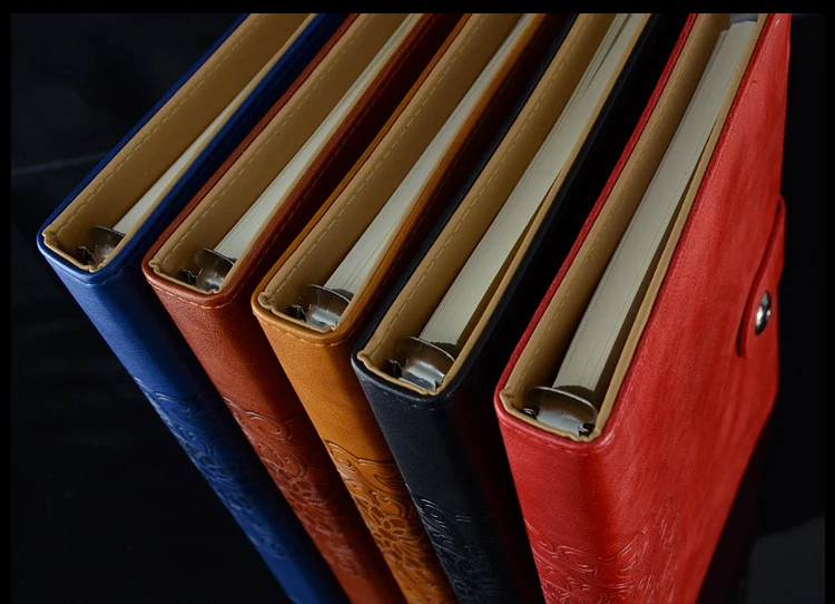 A5 искусственная кожа весна записная книжка с застежкой, 80 GSM внутренние бумаги, 95 листов TPN030