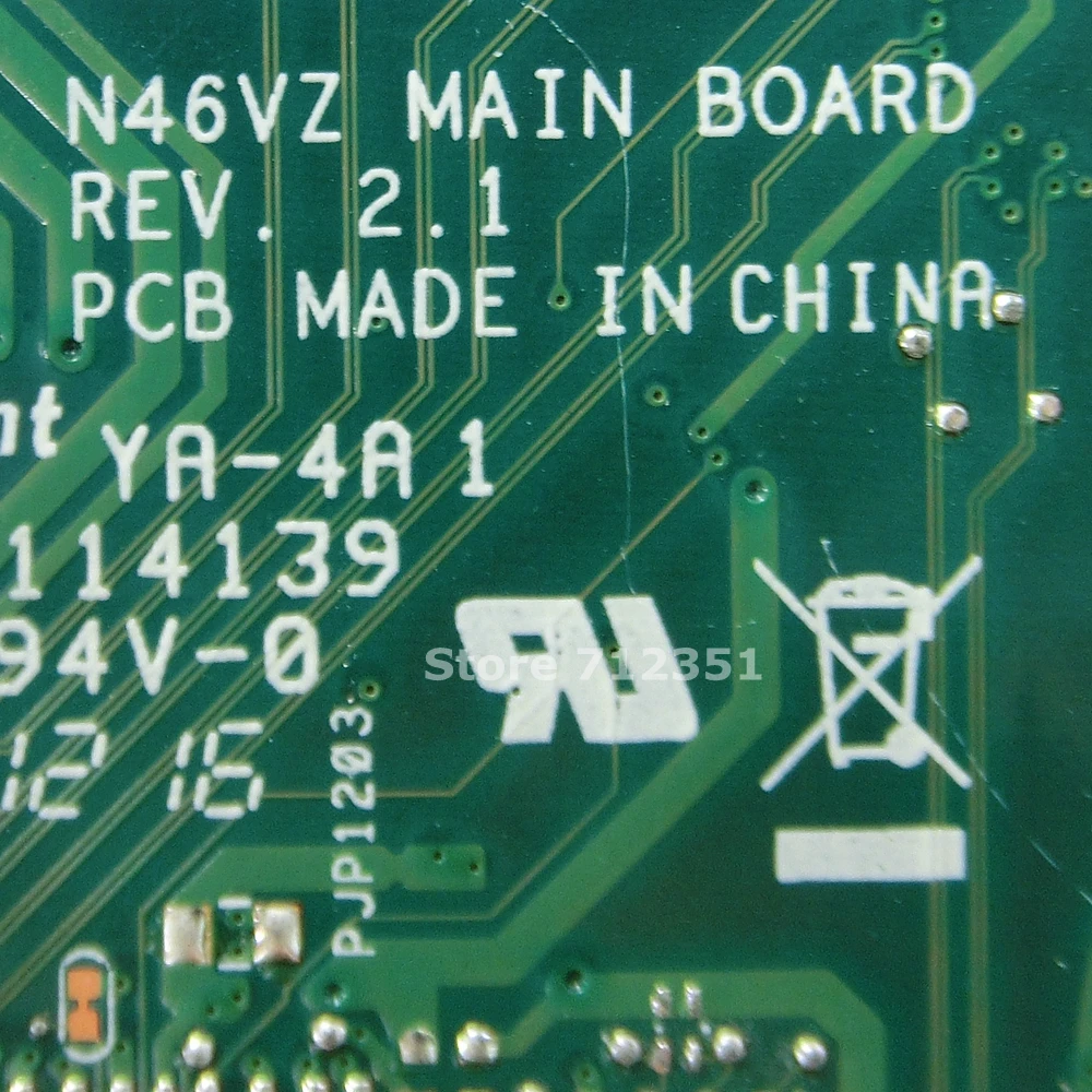 N46VZ GT650M 2G N13P GT A2 материнская плата для ноутбука ASUS N46V N46VM N46VB N46VJ REV 2 1 полностью
