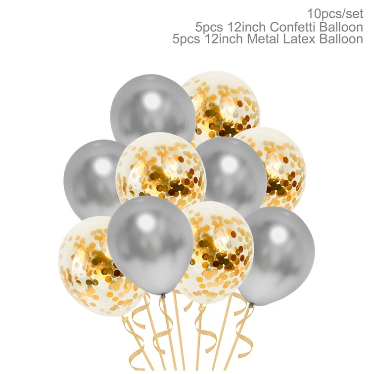 Balloon 10pcs B QIFU детская прозрачная коробка для хранения воздушных шаров, украшения для детского дня рождения, украшения для вечеринки, подарки для мальчиков девочек - Цвет: Balloon 10pcs B