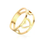 LUXUKISSKIDS элегантные золотые кольца для мужчин и женщин из нержавеющей стали, ювелирные изделия для помолвки, свадьбы, для женщин, девушек, обручальное кольцо Ringen подарок