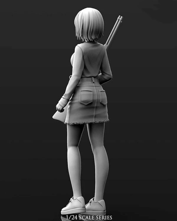 1/24 фигурка модели из смолы GK женская роль несобранный и Неокрашенный комплект -