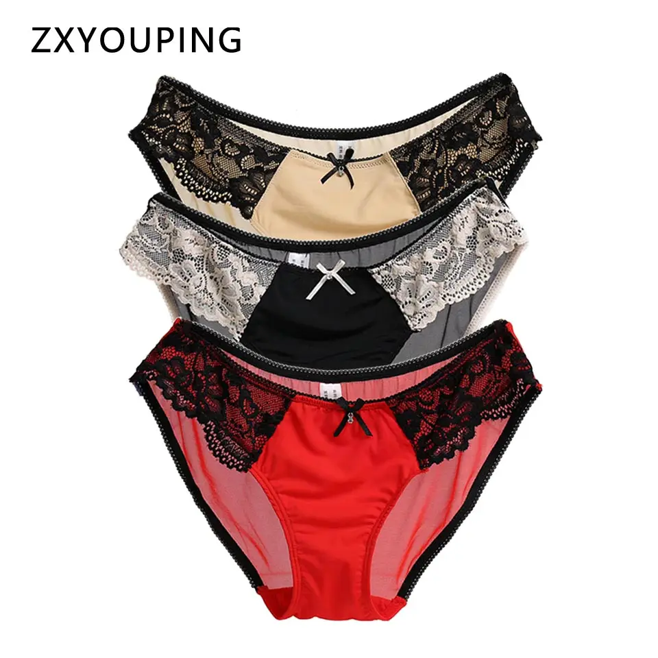 Сексуальные кружевные трусики с низкой посадкой бесшовные Лоскутные трусы