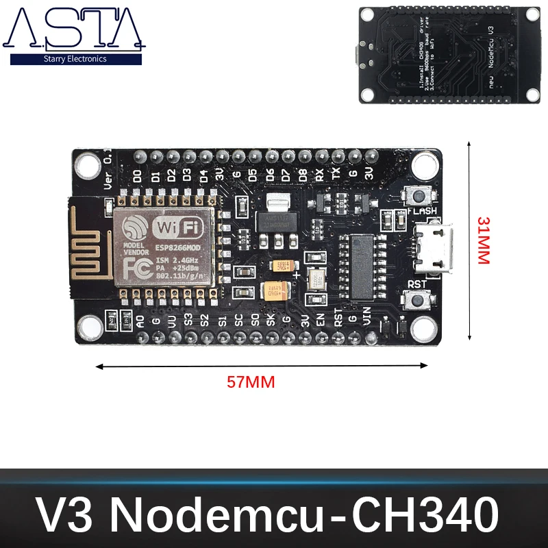 Беспроводной modul CH340/CP2102 NodeMcu V3 V2 Lua WIFI Интернет дер Dinge entwicklung доска basierend ESP8266 ESP-12E mit