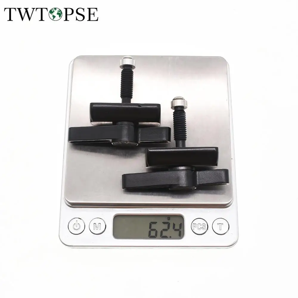 

TWTOPSE Hinge Clamp Plate Lever For Brompton Folding Bike 3SIXTY Bike Bicycle C Clamp Plate Lightweight Aluminum Alloy 1 Set 61g